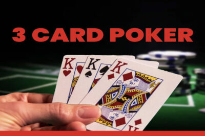 3 Card Poker & Slot Games – Master the Ultimate Casino Thrill